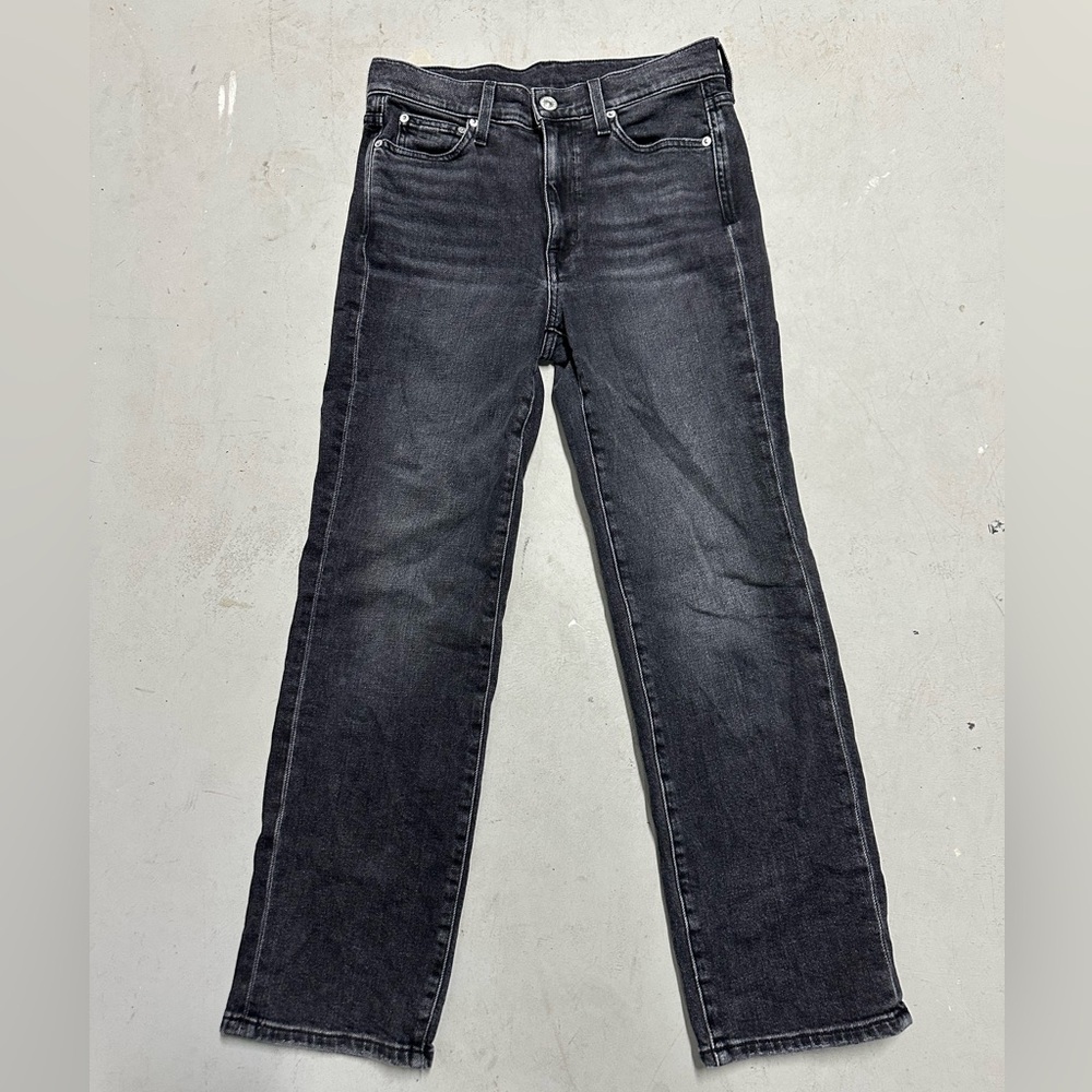 AYR Women's Straight Leg Jeans - Black size 27 short